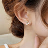 New Design Petite Cherry Delicate Stud Earrings For Women Lovely Cute Zircon Rhinestone Bow Bowknot Earring Usual Jewelry Gifts