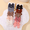 10Pcs/lot Solid Color Ribbon Baby Bows Hair Clips for Baby Girls Handmade Bowknot Hairpin MiNi Barrettes Kids Hair Accessories