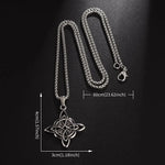 Load image into Gallery viewer, Vintage Witch Knot Necklace Stainless Steel Magic Knot Pagan Wicca Symbol Pendant for Men Women Celtic Knot Jewelry Gifts
