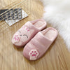 Couple Winter Home Slippers Indoor Bedroom Non-Slip Floor Slipper Women Shoes Cute Cartoon Cat Slippers Men Warm Plush Slides