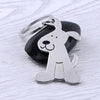 1pcs Creative Cartoon Cat Dog Metal Keychain Cute Animal Key Ring Charms Pet Lovers Souvenir Bag Pendant Ornaments Accessories