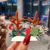 New Year Christmas Hair Pin Children Barrettes Bow Deer Santa Claus Kids Christmas Headwear Girls Kids Hair Accessories