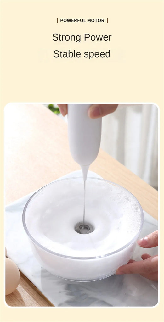 Portable Milk Frother Coffee Stirring Cappuccino Electric Milk Frother Kitchen Drink Bubbler Coffee Foam Innovative Milk Frother