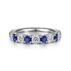 Blue/White Round Cubic Zirconia Promise Rings for Women Wedding Engagement Bands Accessories Fashion Jewelry 2023 New