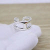S925 sterling silver ring, glossy Japanese and Korean silver jewelry, adjustable punk fashion accessory, gift for lover