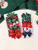 6/8pcs/set Christmas Bows New Year Party Decor Hair Bows for Girl Kids Hair Christmas Decorations Supplies Baby Hair Accessories