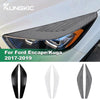 Headlight Eyebrow Car Eyelids Sticker Cover Decal Trim ABS Styling Sticker for Ford Escape Kuga 2017 2018 2019 Accessories