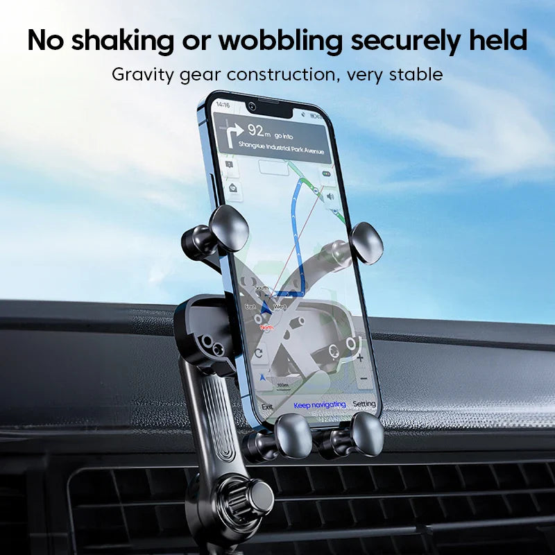 Car Air Vents Clip Mount Stand Extension Rod 360° Rotatable Gravity Car Phone Holder In Smartphone Holder Bracket GPS Support