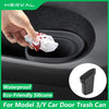 Herval For Tesla Model 3 Y Car Door Trash Can Eco-Friendly Silicone Door Storage Box Waterproof Garbage Can Car Accessories