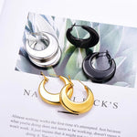 Load image into Gallery viewer, Stainless Steel  Minimalist Shrimp Pattern Hoop Earrings for Men Women Cool Accessaries Earring Hot Sale Birthday Jewlery Gifts
