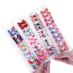 Load image into Gallery viewer, 13 Kinds Of Style Dog Hair Bows Brand New Pet Grooming Accessories 10 Pcs/Lot Ribbon Bow With Alligator Clip Pet Christmas Gifts

