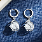 Load image into Gallery viewer, Fanqieliu 925 Silver Needle Women's High Quality Opal Jewelry Trendy Hollow Cage Drop Earrings New FQL23569
