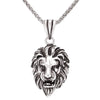 Lion Necklace Stainless Steel Head Pendant for Men women Hip Hop Rapper Miami wear accessaries hot sale birthday jewlery gifts