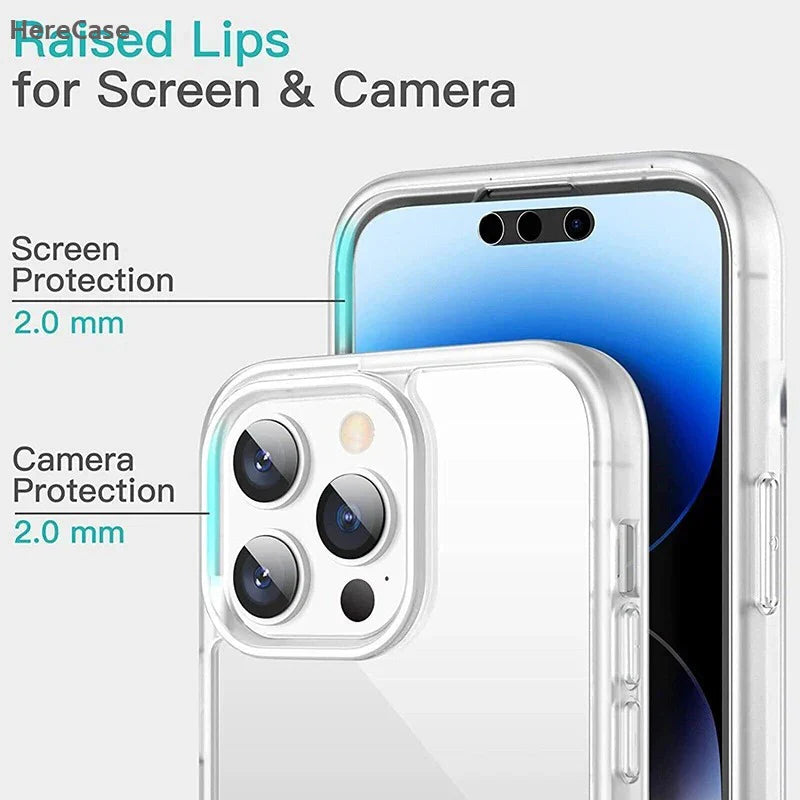 360 Full Body Screen Protector Transparent Case For Huawei Y6 2019 Y7 2019  Y6P 2020 Y7P 2020 TPU + PC Shockproof Phone Cover