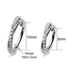 G23 Titanium Hinged Segment Ring Cartilage Hoops Double Row Helix Piercing Jewellery Conch Ring Septum Ring Tragus Daith Earring