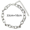 2023 New Punk Gothic Exaggerated Heavy Metal Big Thick Chain Choker Collar Necklace Women Goth Fashion Night Club Jewelry