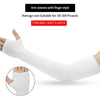 1 Pair Summer Finger Sleeve Ice Cool Wearing High Elastic Elbow Spring Outdoor Riding Fingerless Fishing Custom Ice Silk Sleeve