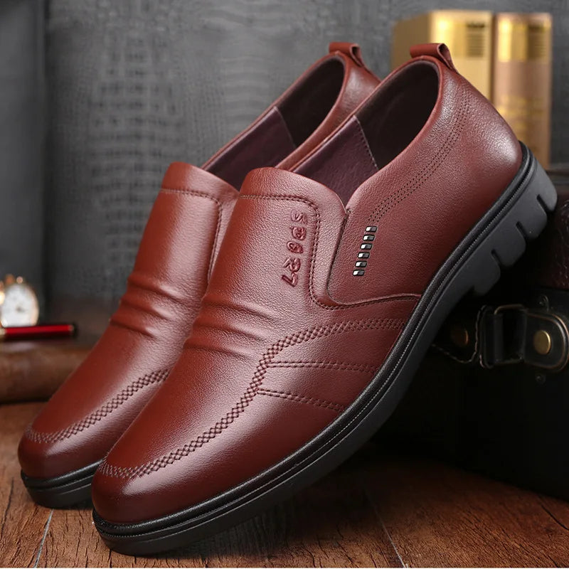 Non-slip Casual Atmosphere Hundred Matching Business Men's Shoes