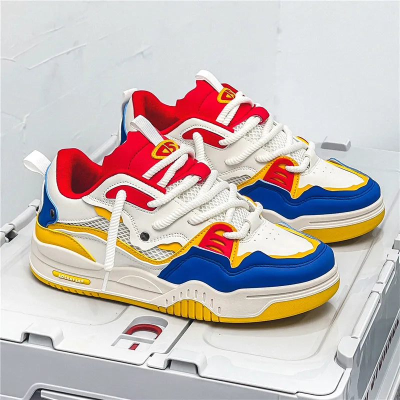 2024 New New Fashion Sports Shoes Men's Personalized Vulcanized Shoes Men's Casual Fashion Comfortable Versatile Sports Shoes