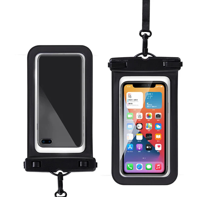 Universal Waterproof Phone Case Drift Diving Swimming Waterproof Bag for 7 inch Mobile Cover Pouch Bag Underwater Dry Bag Cover