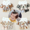 10Pcs/Lot  Children's Cute Headwear Hair Accessories Baby's Basic Bow Tie Band Set Small Scrunchie Kids Elastic Hair Ties