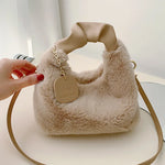 Load image into Gallery viewer, Plush Texture Cross-Body Bag For Women Eco-Friendly Fur Large Capacity Fashionable Winter Furry Hand Bag For Women
