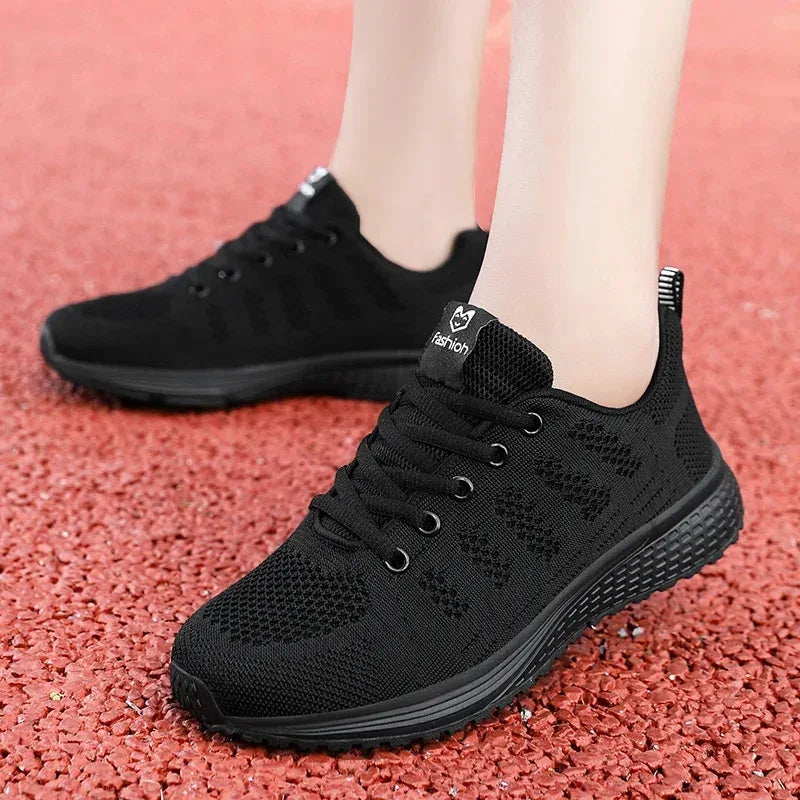 Women Casual Shoes Fashion Breathable Walking Mesh Flat Shoes Sneakers Women 2024 Gym Vulcanized Shoes White Female Footwear