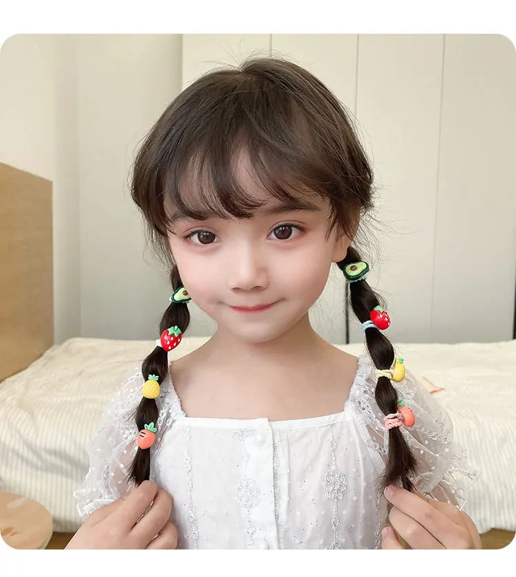 Hair Accessories Girls Bands Bandeau Cheveux Scrunchies Elastique Fille Kids Korean Haarband Rubber Brown Bandeaux Bandes Gift