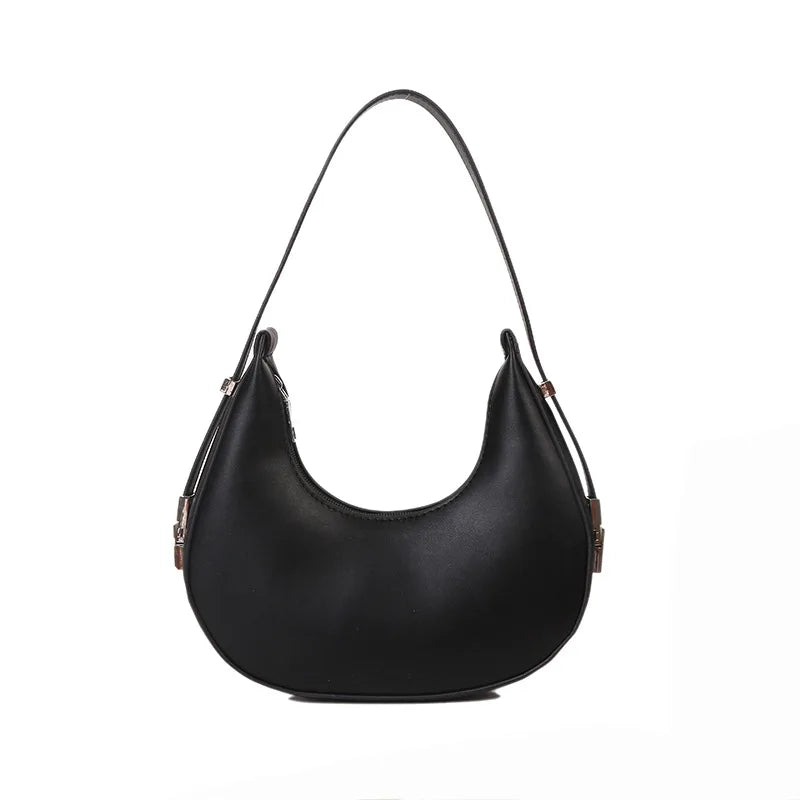 Fashion Luxury Design PU Leather  Shoulder Bag Women Small Clutch Handbag Purse Female Underarm Bag Travel Totes
