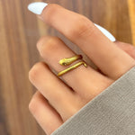 Load image into Gallery viewer, Stainless Steel Rings Snake Personality Design Adjustable open Ring Hip hop Punk Statement Ring for women Jewelry Banquet Gifts

