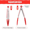 7/9/12 inch Small Silicone Clips Bread Barbecue tongs Steak Clip Food Clips BBQ Cooking Baking Salad Kitchen Accessories