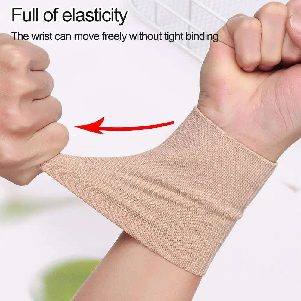 1Pc Compression Wrist Sleeve Elastic Wrist Brace Wrist Support for Men and Women Tennis Tendonitis Carpal Tunnel Sport Wristband