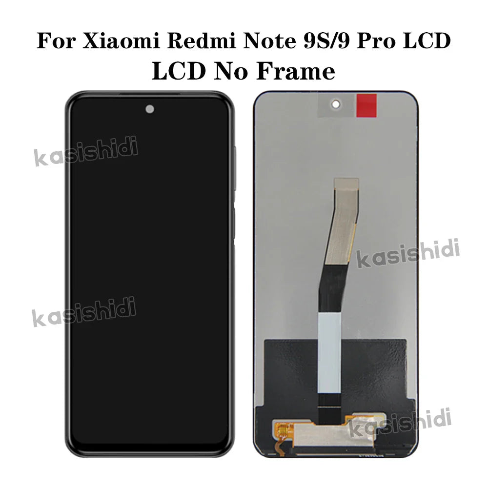 6.67" Display For Xiaomi Redmi Note 9S LCD Touch Screen Digitizer For Redmi Note 9 Pro M2003J6A1G M2003J6B2G Replacement Parts