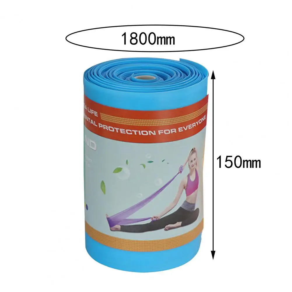 Unbreakable 1 Roll Safe Yoga Elastic Band Stretch Band TPE Fitness Elastic Strap Strong Toughness   Exercise Use