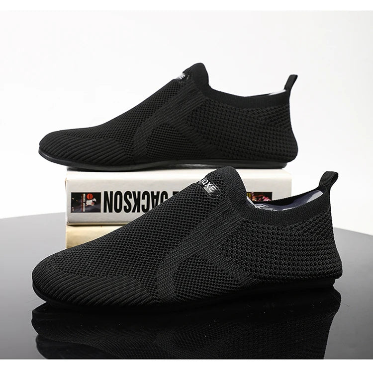 Breathable Men Casual Sneakers Slip-on Lightweight Male Walking Shoes Anti-slip Flexible Couple Loafers Summer Soft Footwear