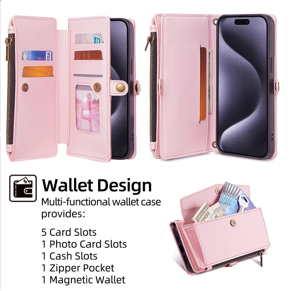 Wallet Phone Case For Motorola MOTO G7 Power Lite Play Plus G8 G9 G14 G24 G04 G30 G20 G10 G31 G41 G32 G34 G42 Leather Flip Cover