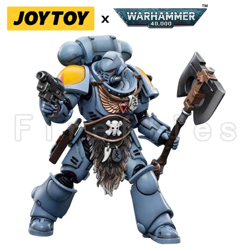 1/18 JOYTOY Action Figure 40K Space Wolves Claw Pack Sigyrr Stoneshield Anime Model Toy