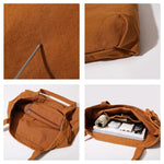 Load image into Gallery viewer, Large Canvas Women's Bag Solid Eco Bag Korean Shoulder Bag Reusable Shopping Messenger Bag Y2K Handbag School Pocket Travel Bag
