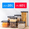 Sealed Plastic Food Storage Box Candy Dried Jars Fridge StorageTank Containers Household Items Kitchen Organizer 460ml 700ml