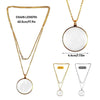 Portable Reading Necklace Magnifier Durable High Definition 5X Magnifying Glass Gold/Silver Mini Clavicle Chain Women