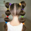 300/50PCS Women Girls Colorful Basic Nylon Ealstic Hair Ties Ponytail Hold Scrunchie Rubber Band Kids Fashion Hair Accessories