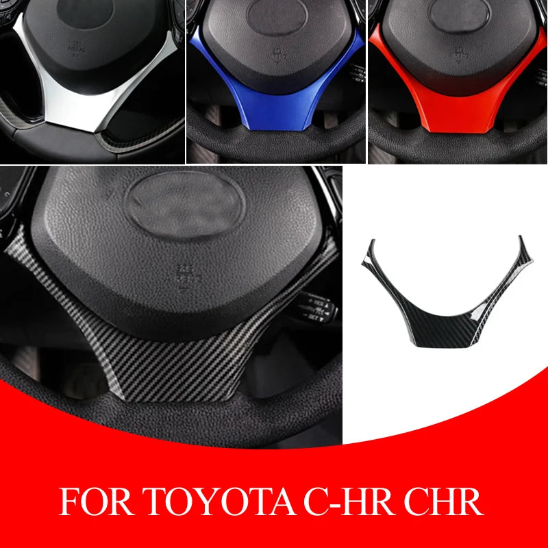 For Toyota CHR C-HR 2016-2020 ABS Car Steering Wheel Button Frame Cover Trim Interior  car Accessories