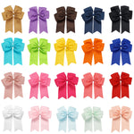 Load image into Gallery viewer, 1/12PCS Girls 6 inch Satin Ribbon Big Hair Clips Kids Barrette Hairgrips Children Ponytail Hair Accessorie
