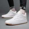 Men Genuine Leather Casual Shoes Men Sneakers Man White Shoes Comfortable Platform Male Footwear Height Increase 6/8/10CM Insole