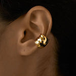 Load image into Gallery viewer, Bilandi Modern Jewelry Hip Hop Cool Style Metallic Gold Color Earcuff Clip Earrings For Women Girl Party Gift 2023 New Design
