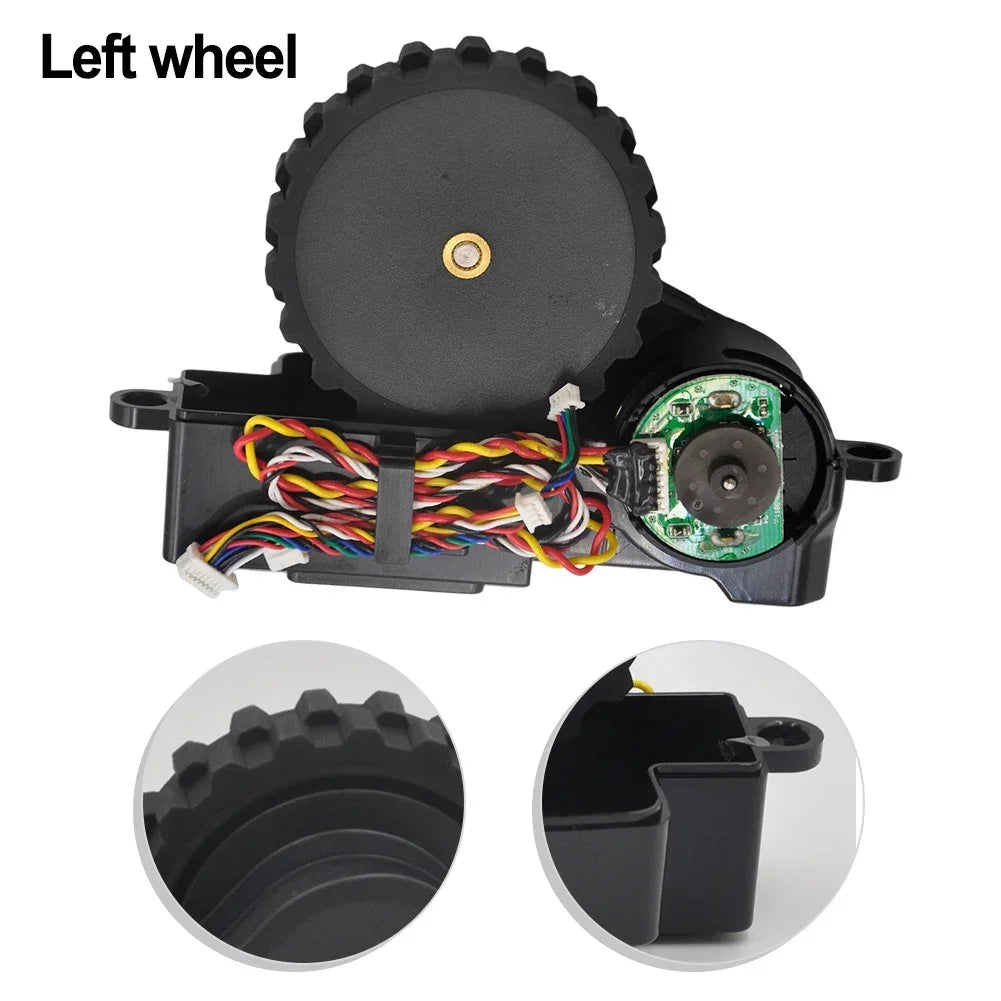 High Quality Left Wheel Assembly For Cecotec Vacuum Cleaner Fits For Conga 3090 3091 Home Improvement Cleaner Tools Accessories