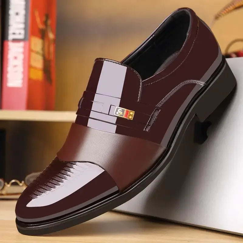 Men Shoes Formal Fashion Business Dress Slip On Dress Shoes Mens Oxfords Footwear High Quality Leather Shoes For Men Loafers