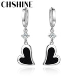 Load image into Gallery viewer, CHSHINE 925 Sterling Silver Heart Earrings For Ladies Wedding Dinner Fashion Party Jewelry

