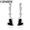 CHSHINE 925 Sterling Silver Heart Earrings For Ladies Wedding Dinner Fashion Party Jewelry