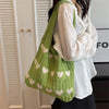 Knitted Handbags Female Large Capacity Totes Women's Shoulder Bag Summer Beach Bag Purses Casual Hollow Woven Shopping